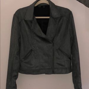 Peach Mara Moto suede jacket